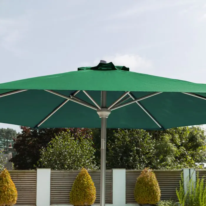 2.5m Round Aluminium Crank & Tilt Parasol - 2