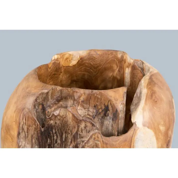 Reclaimed Teak Root Planter - 3