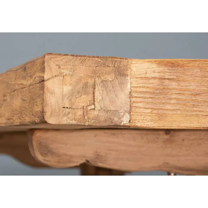 3m Reclaimed Elm Pedestal Dining Table - 3