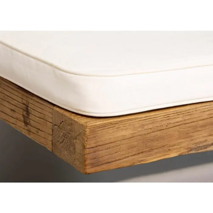 2.4m Reclaimed Teak Urban Fusion Dining Bench - 7