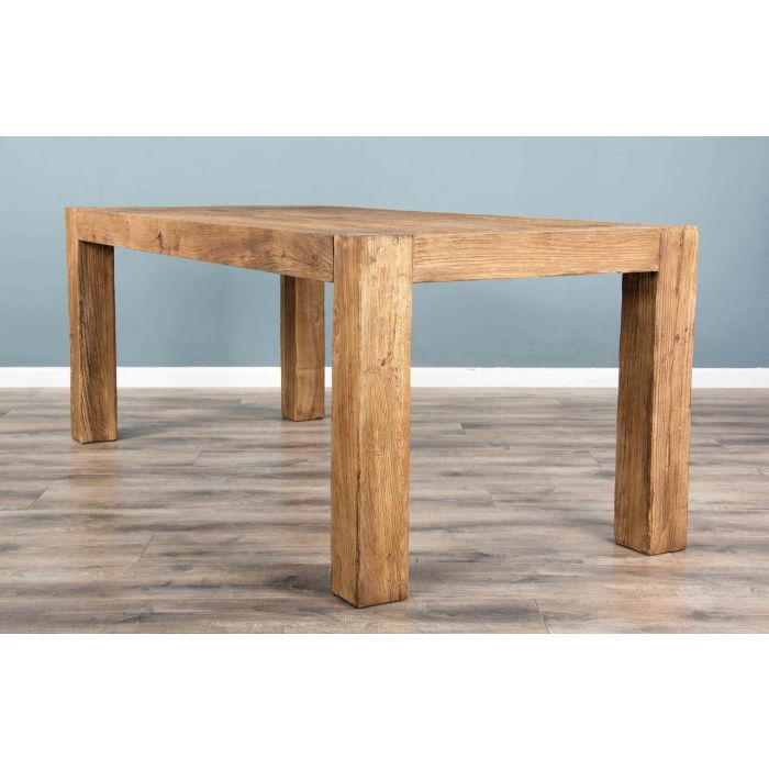 1.8m Reclaimed Elm Luxury Chunky Style Dining Table Sustainable Furniture