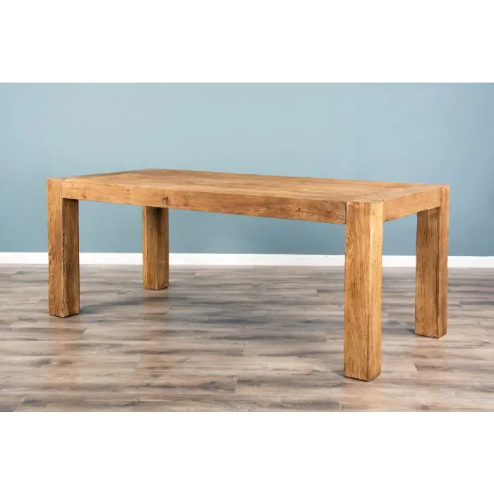 2m Reclaimed Elm Chunky Style Dining Table - 7