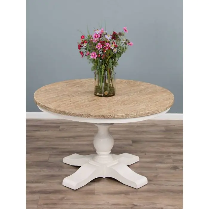1.3m Country Pedestal Dining Table - 1