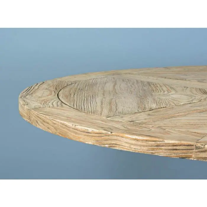 1.3m Farmhouse Pedestal Dining Table - 4