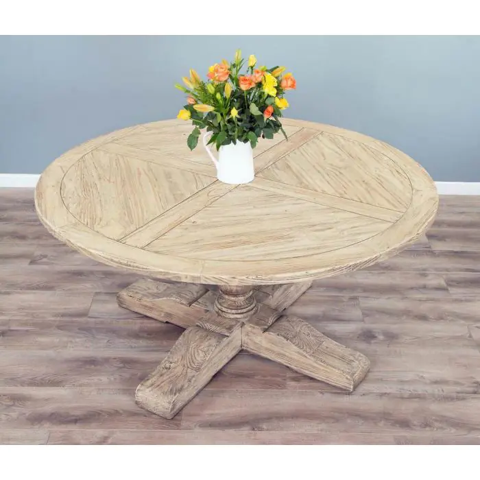 1.6m Farmhouse Pedestal Dining Table - 2