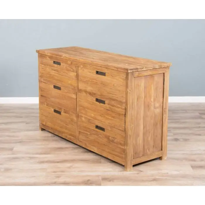 Reclaimed Teak Modern Chest of Drawers  - 3