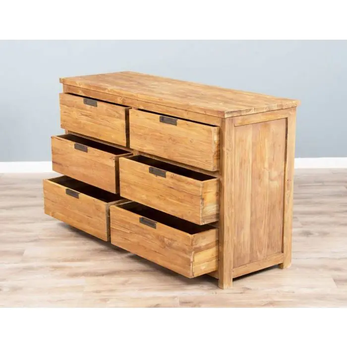 Reclaimed Teak Modern Chest of Drawers  - 2