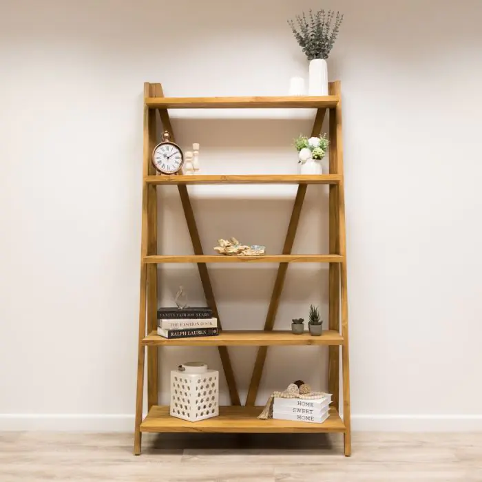 Reclaimed Teak Ladder Shelves - 2 Sizes - 11