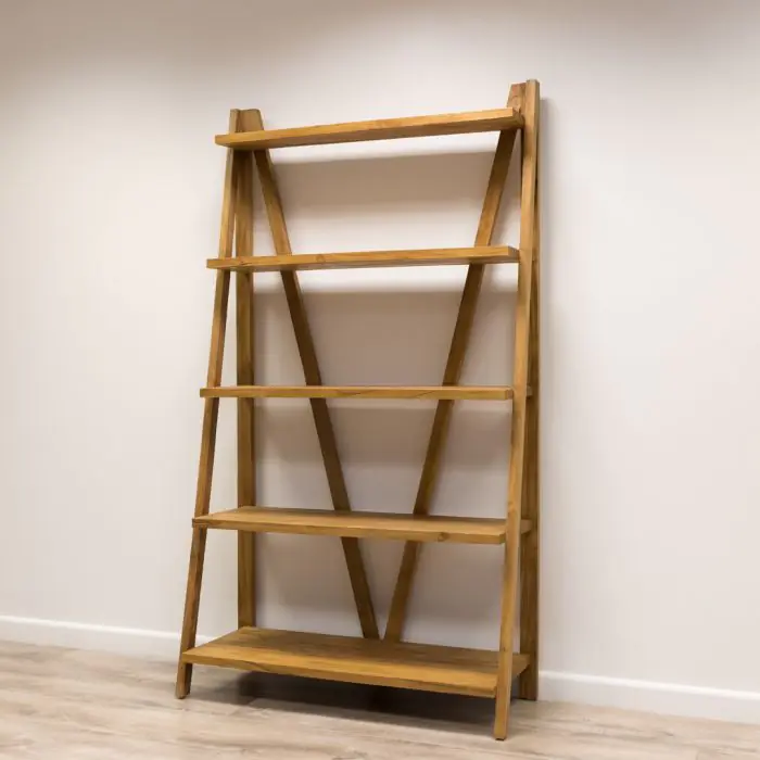 Reclaimed Teak Ladder Shelves - 2 Sizes - 15
