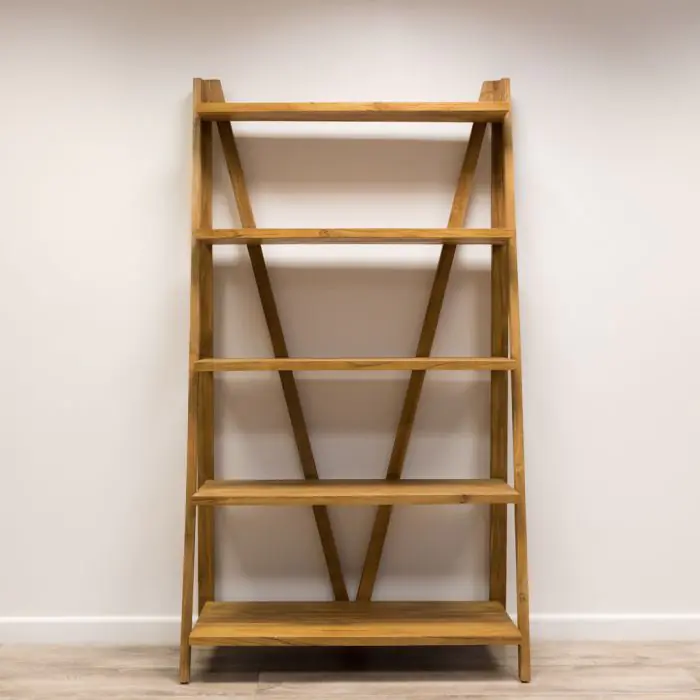 Reclaimed Teak Ladder Shelves - 2 Sizes - 16