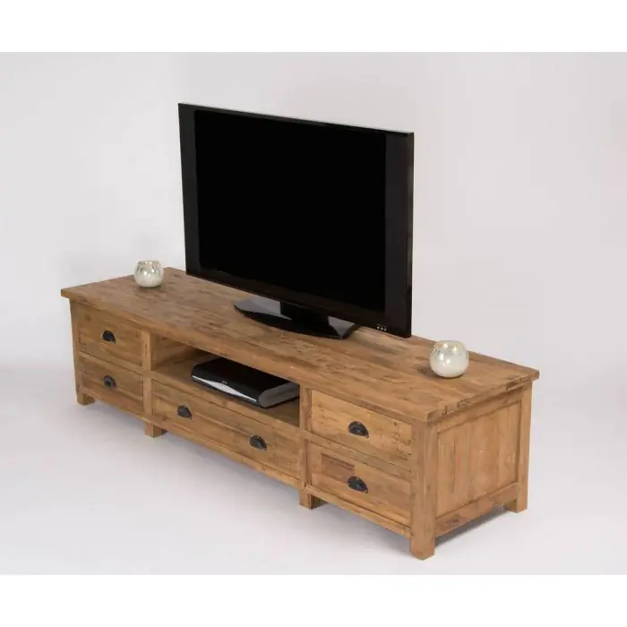 Reclaimed Teak TV Unit - 180cm x 50cm - 7