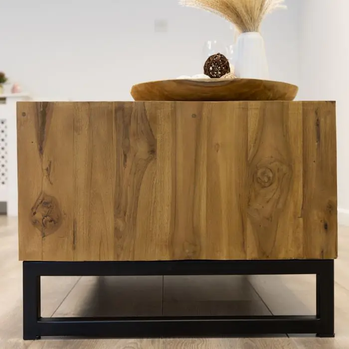 Reclaimed Teak Urban Fusion Open Coffee Table - 7
