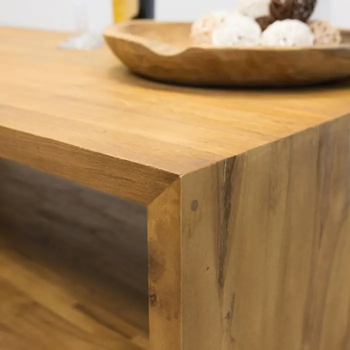 Reclaimed Teak Urban Fusion Open Coffee Table - 8