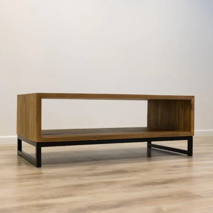 Reclaimed Teak Urban Fusion Open Coffee Table - 10