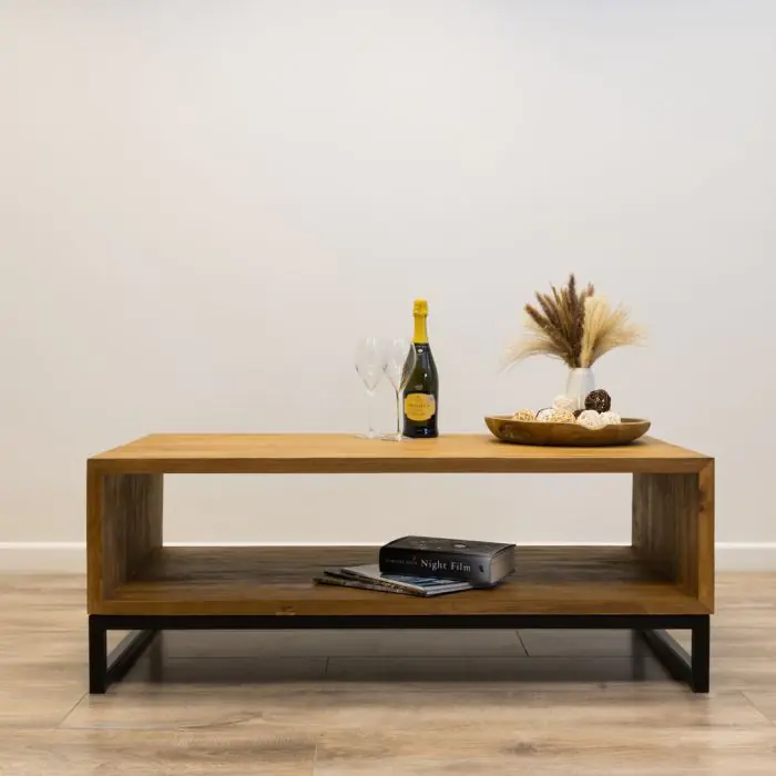 Reclaimed Teak Urban Fusion Open Coffee Table - 2