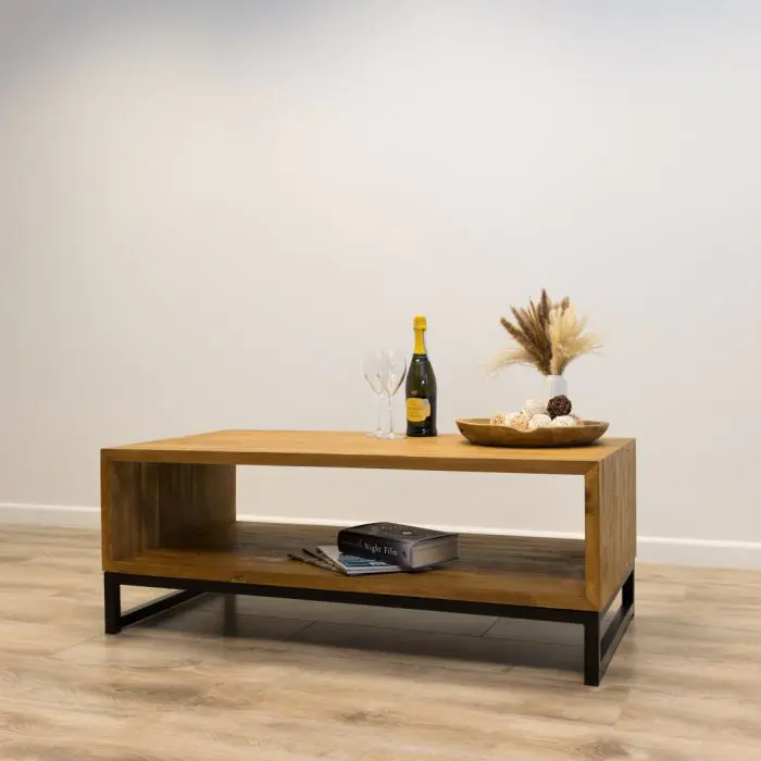 Reclaimed Teak Urban Fusion Open Coffee Table - 1