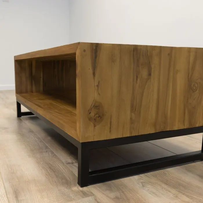 Reclaimed Teak Urban Fusion Open Coffee Table - 6