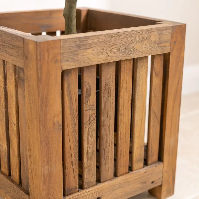 Reclaimed Teak Planter - 4