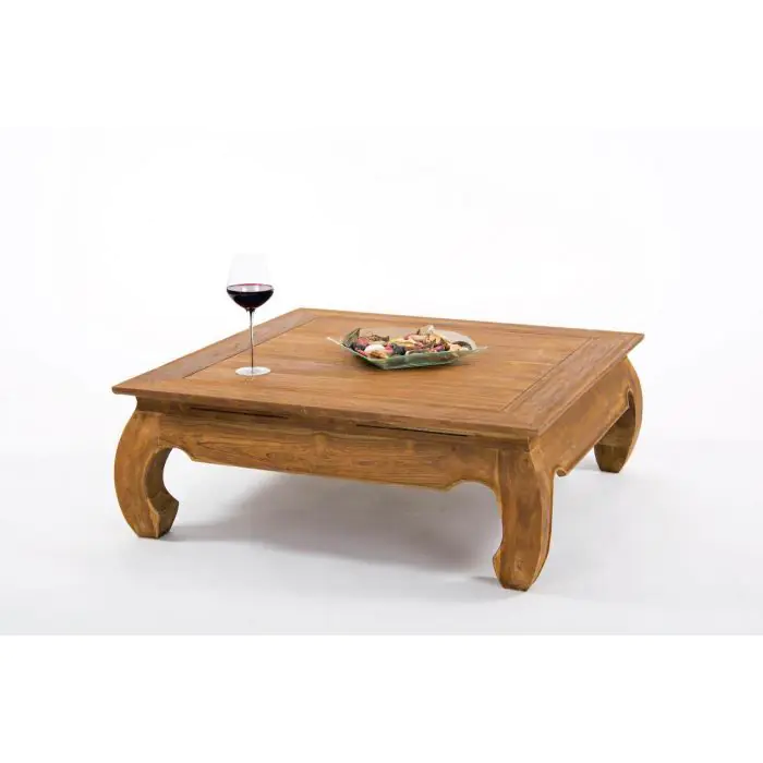 100cm Reclaimed Teak Opium Coffee Table - 1