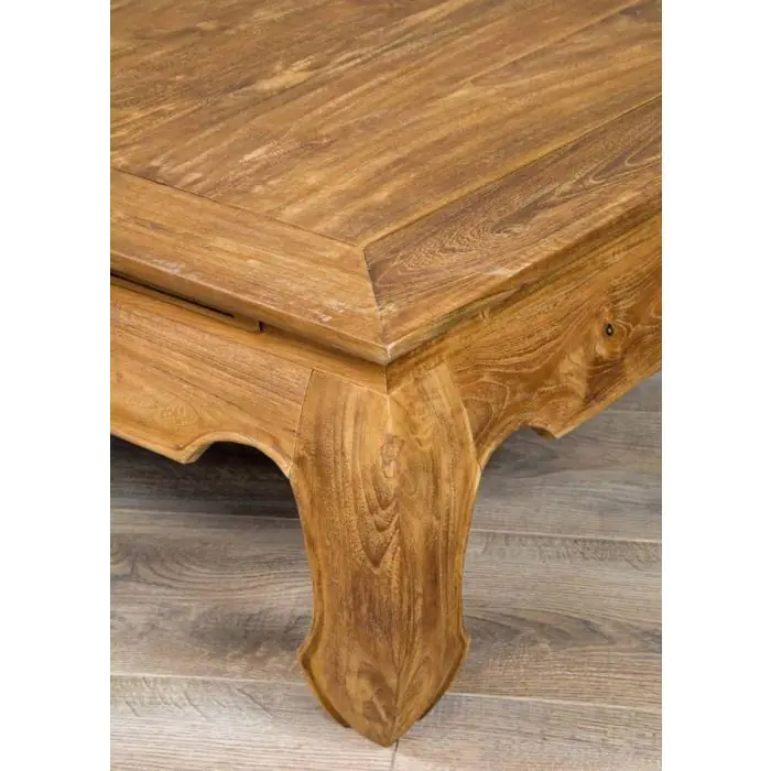 100cm Reclaimed Teak Opium Coffee Table - 5