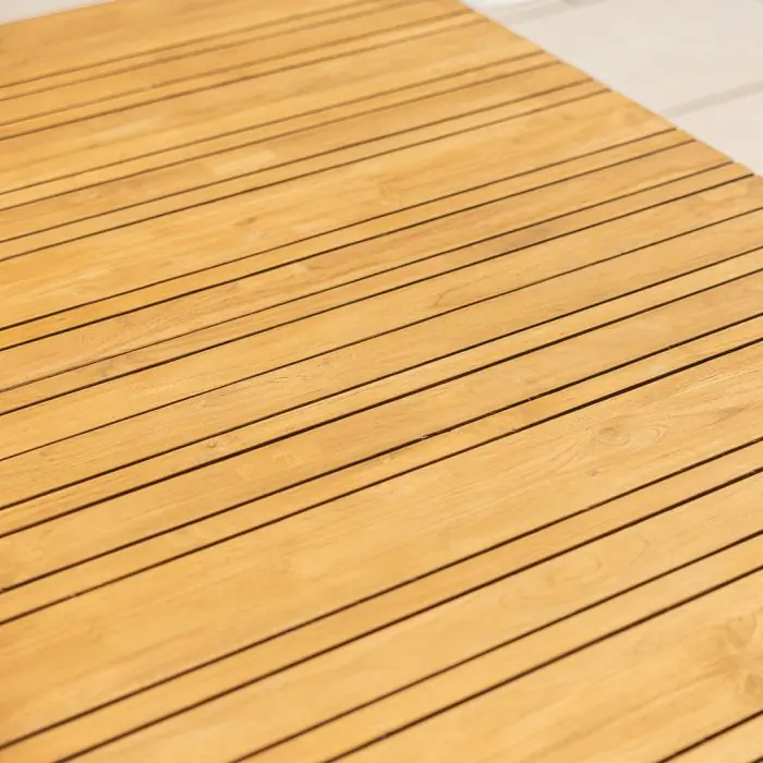 1m x 1.8m-2.3m Reclaimed Teak Extending Savannah Outdoor Dining Table - 8