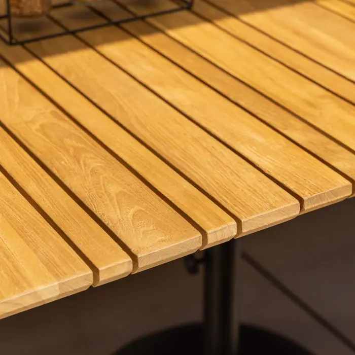 1m x 1.8m-2.3m Reclaimed Teak Extending Savannah Outdoor Dining Table With 6 or 8 Latifa Chairs  - 8