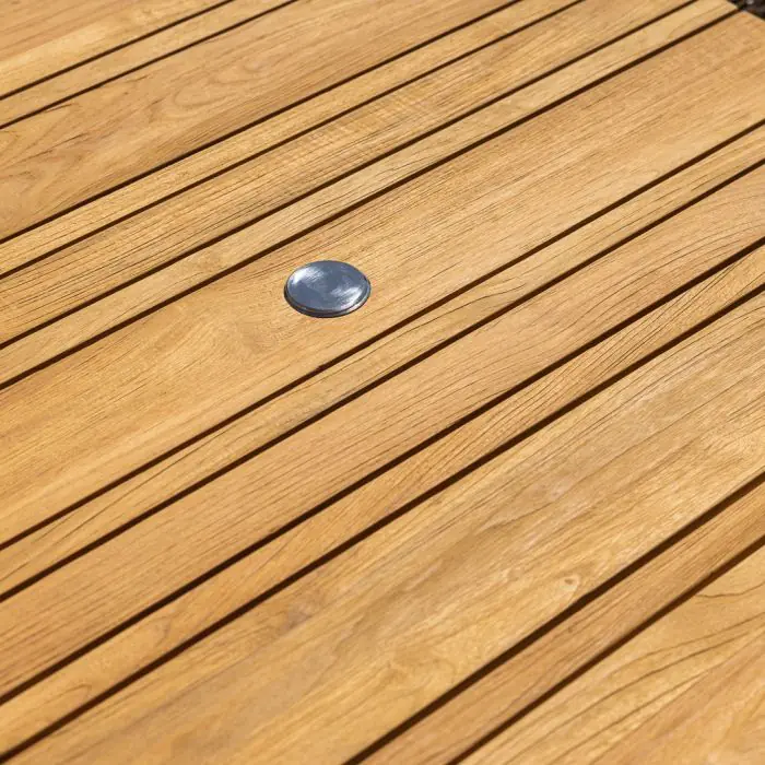 1m Reclaimed Teak Savannah Outdoor Dining Table - 2
