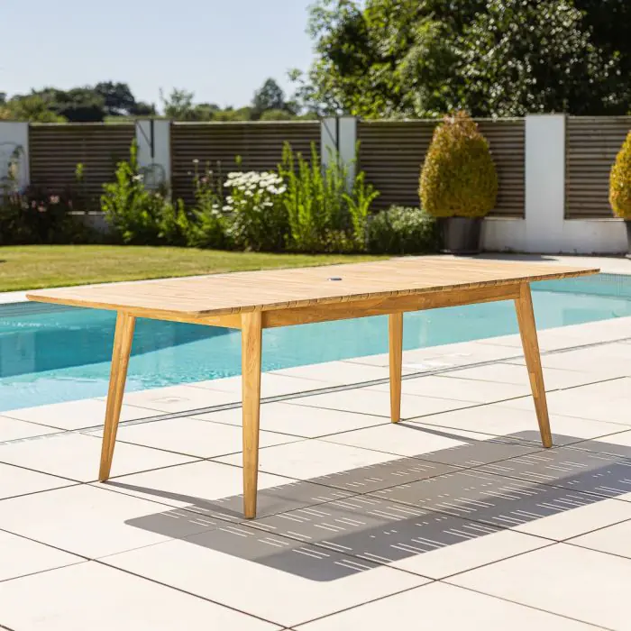 2.2m Reclaimed Teak Savannah Outdoor Dining Table - 1