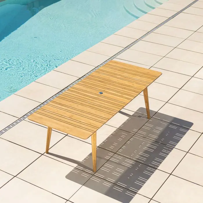 2.2m Reclaimed Teak Savannah Outdoor Dining Table - 0