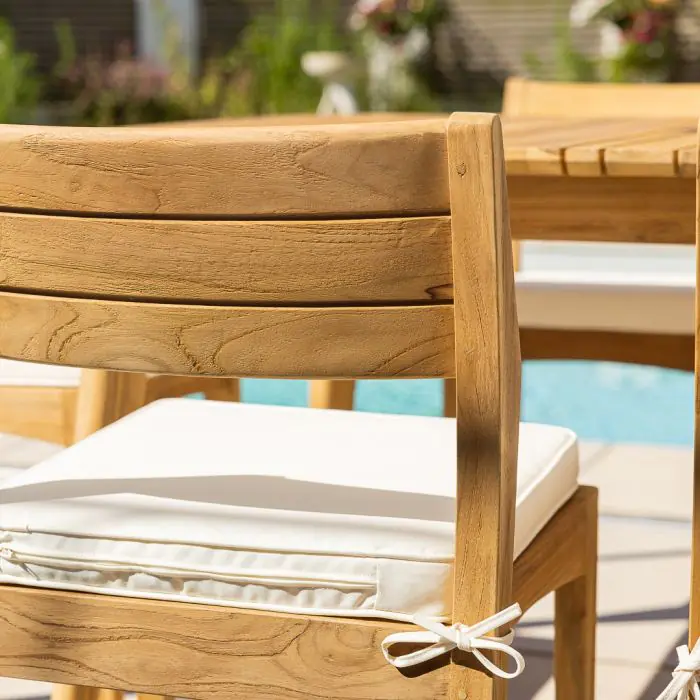 2.2m Reclaimed Teak Savannah Outdoor Dining Table With 8 Savannah Chairs - 10