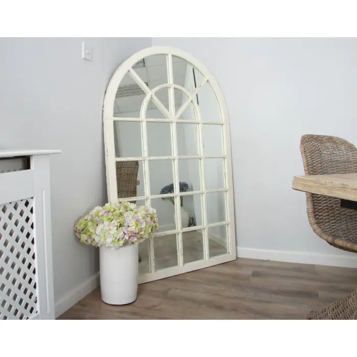 Shabby Chic Arch Window Mirror - 2