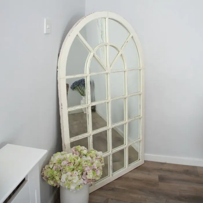 Shabby Chic Arch Window Mirror - 3
