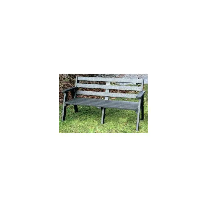 Recycled Plastic 3 Seater Sloper Bench - 1