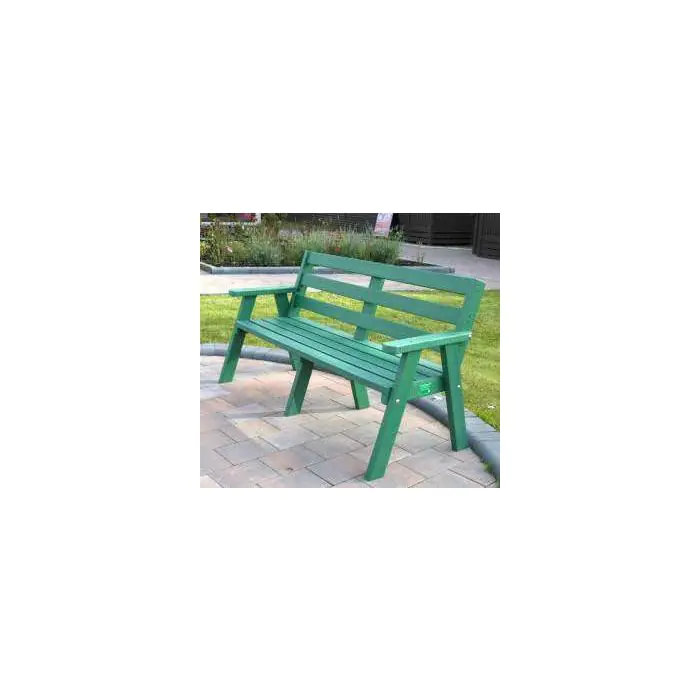 Recycled Plastic 3 Seater Sloper Bench - 7