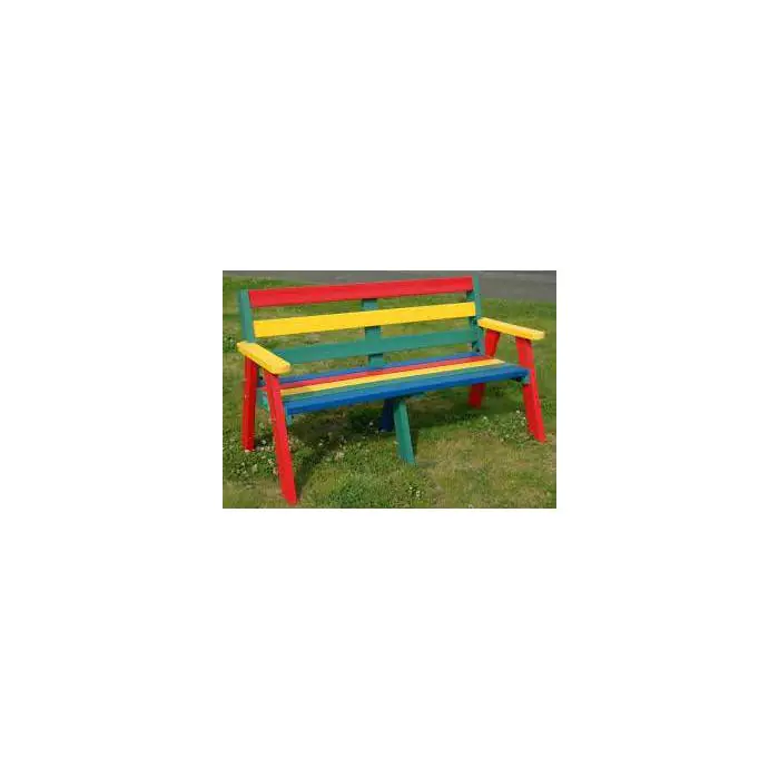 Recycled Plastic 3 Seater Sloper Bench - 8