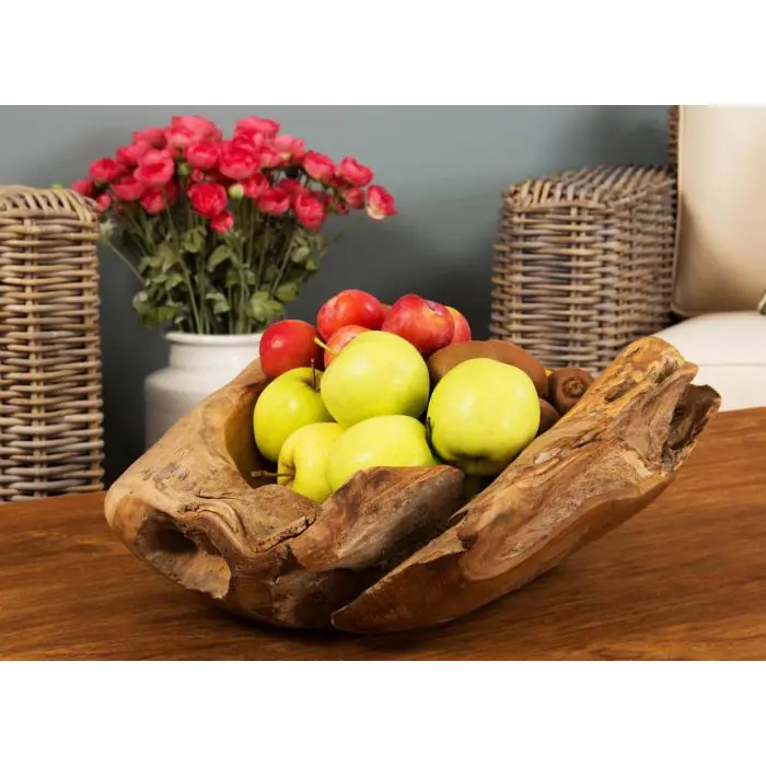Reclaimed Teak Root Fruit Bowl - 2