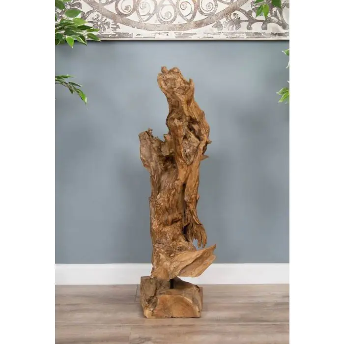Reclaimed Teak Root Sculpture - 2 Sizes - 3