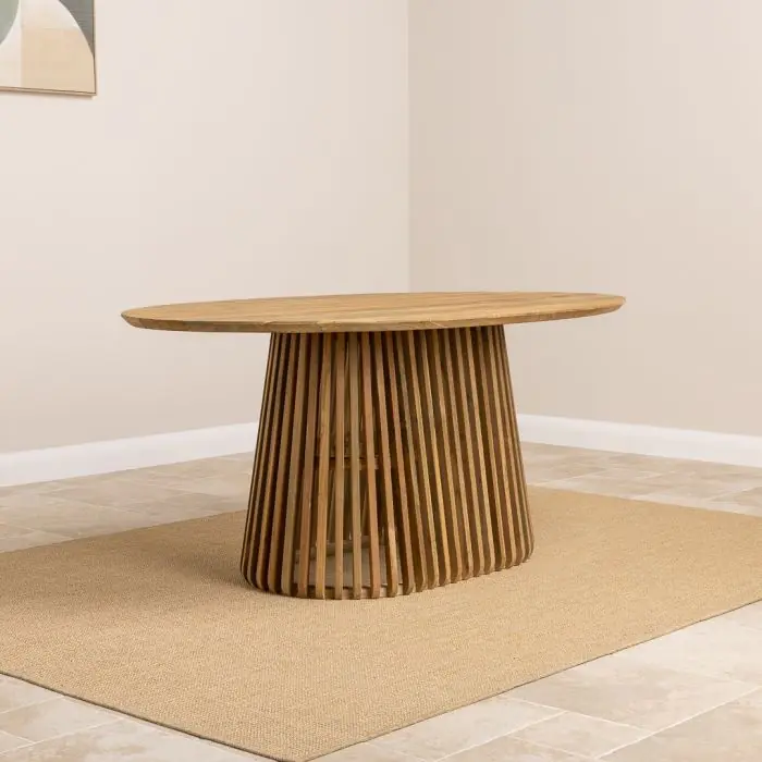 1.8m Reclaimed Teak Eclipse Dining Table - 0
