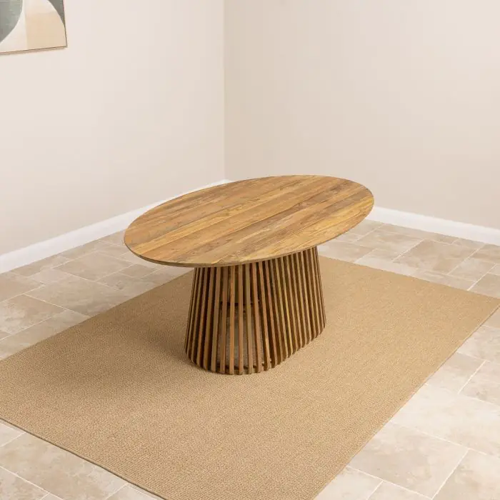 1.8m Reclaimed Teak Eclipse Dining Table - 4