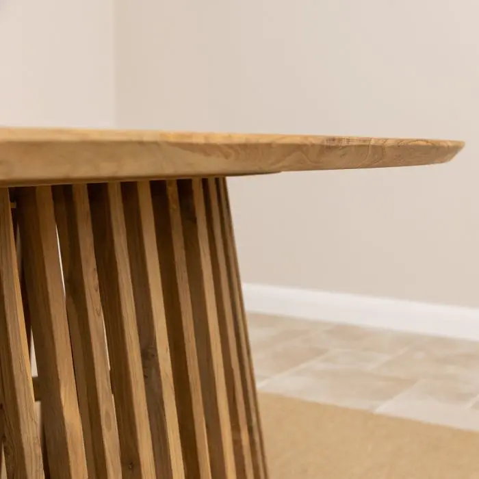 1.8m Reclaimed Teak Eclipse Dining Table - 2