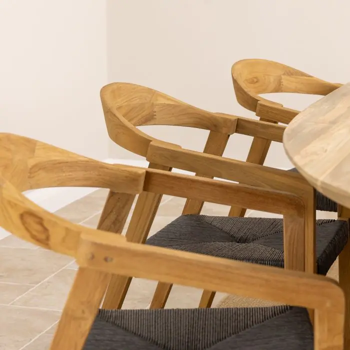 Reclaimed Teak Eclipse Dining Armchair - 4