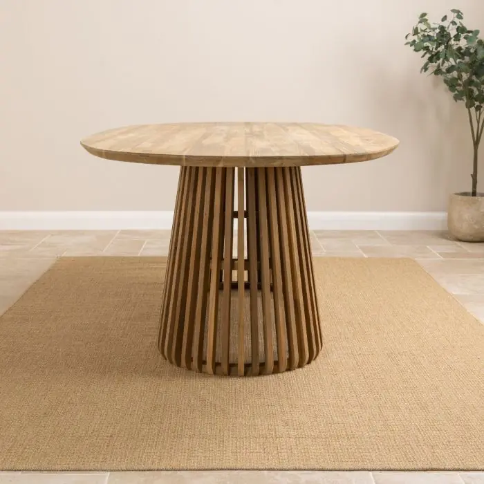 2.4m Reclaimed Teak Eclipse Dining Table - 0