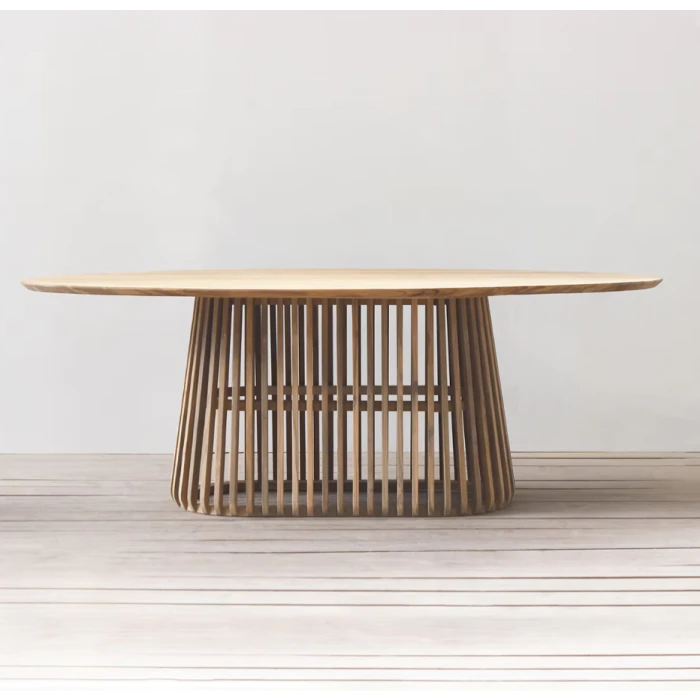 1.8m Reclaimed Teak Eclipse Dining Table - 1