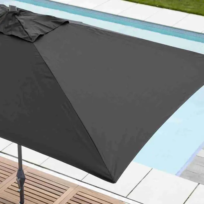 3m x 2m Rectangular Aluminium Crank & Tilt Parasol - 5