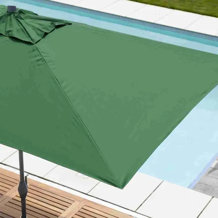 3m x 2m Rectangular Aluminium Crank & Tilt Parasol - 2