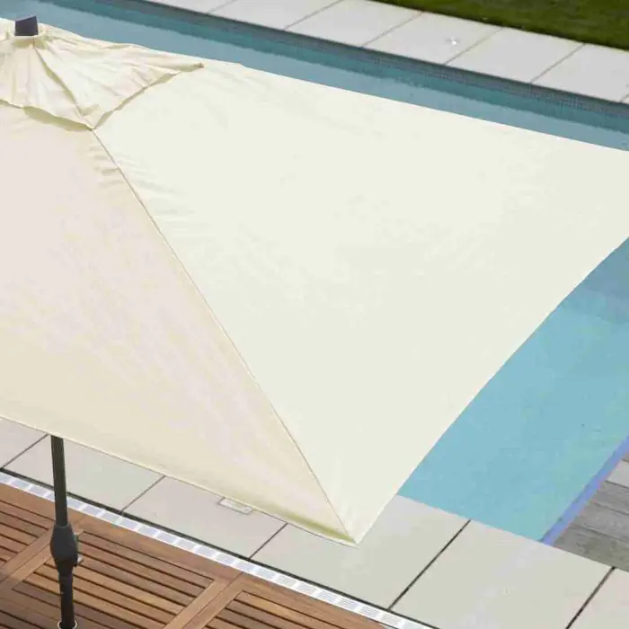 3m x 2m Rectangular Aluminium Crank & Tilt Parasol - 1