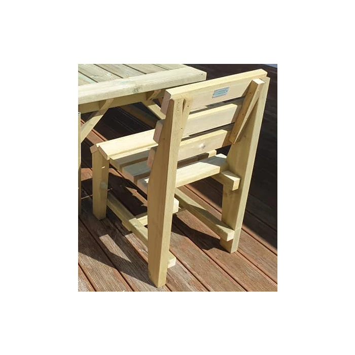 Swedish Redwood Rustic Chair - 1