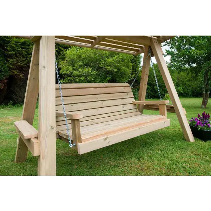 Swedish Redwood Swing Seat - 2