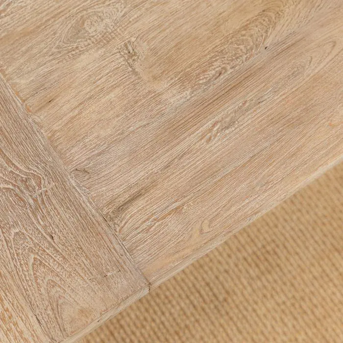 3m Reclaimed Teak Taplock Backless Dining Bench - 10