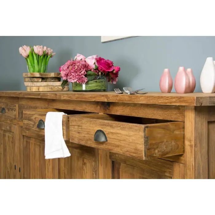Reclaimed Teak Java Dresser - 4 Door - 6